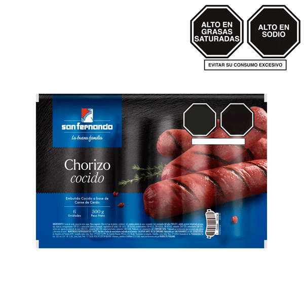 Chorizo cocido x 500 Gr. SF