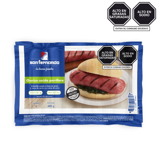 Chorizo cocido parrillero SF