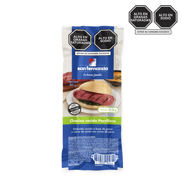 Chorizo Cocido Parrillero 80 gr. SF