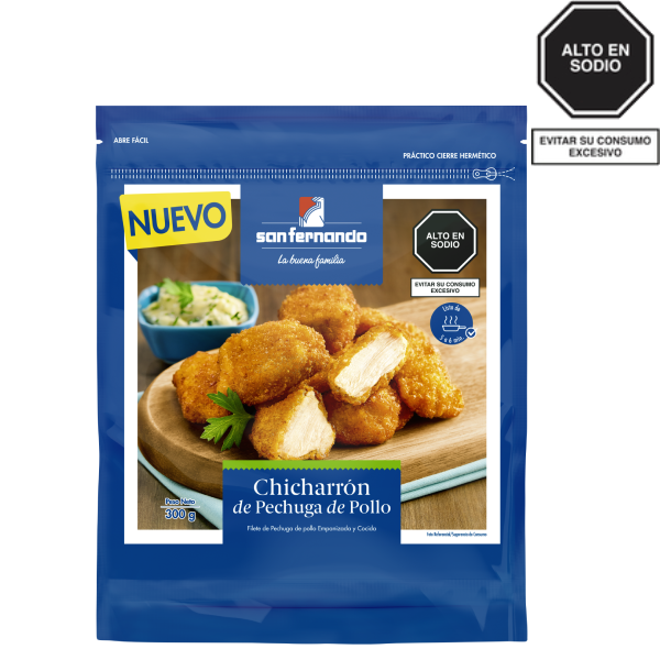 Chicharrón de pechuga de pollo x 300 gr