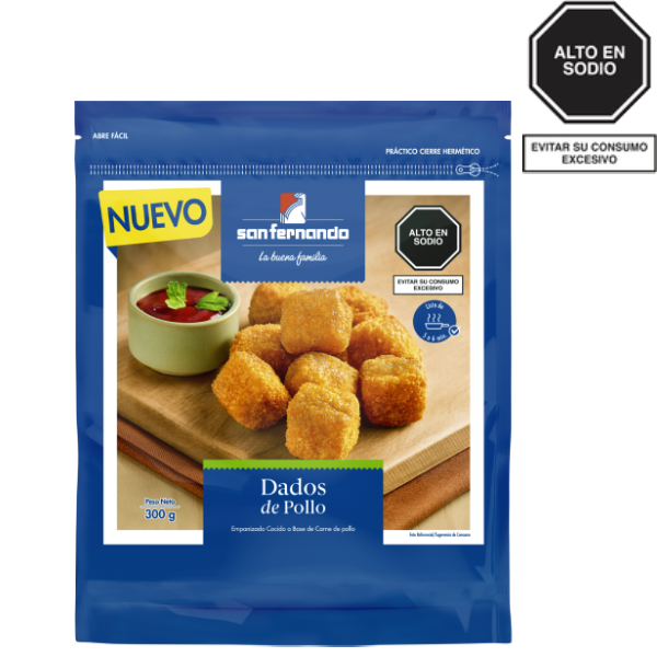 Dados de pollo x 300 gr SF