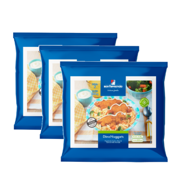 Tripack dinonuggets x 200gr