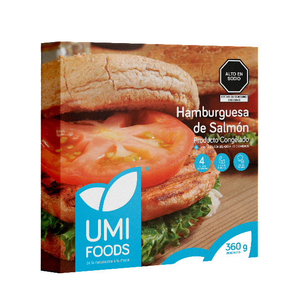Hamburguesa de Salmón x 360 gr
