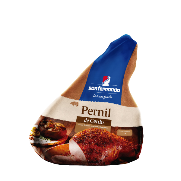 Pernil de cerdo congelado <br> Rango de 7 a 8 Kg.