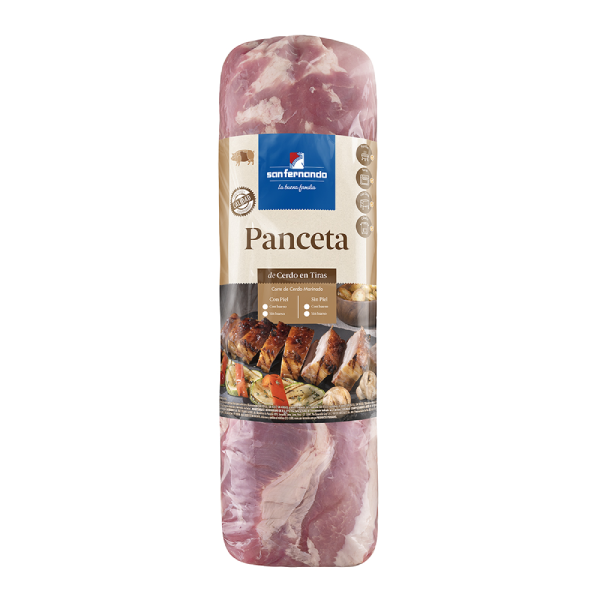 Panceta de cerdo sin piel y sin hueso