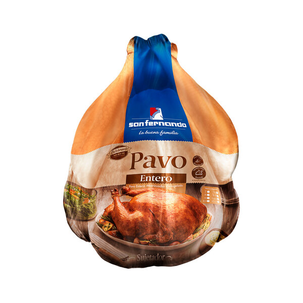 Pavo con menudencia congelado <br>  Rango de 8 a 9 Kg .