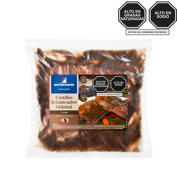 Costillas St Louis sabor oriental