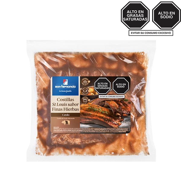 Costillas St Louis finas hierbas