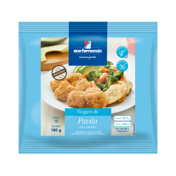 Nuggets de pavita con cereales x 10 und