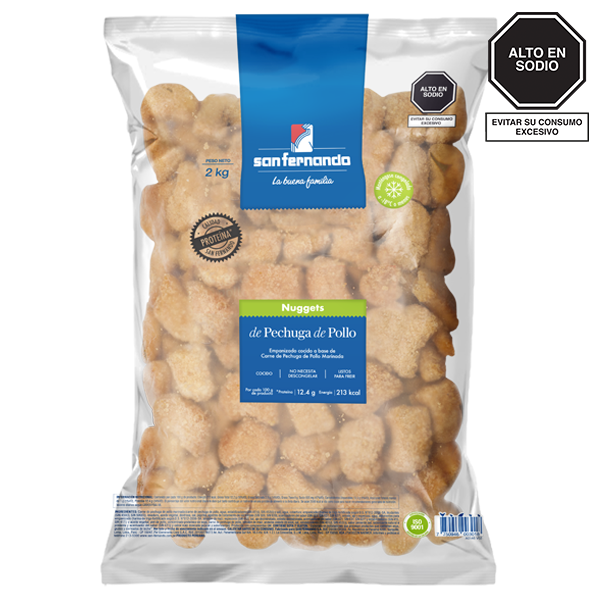 Nuggets de Pechuga de Pollo x 2Kg.