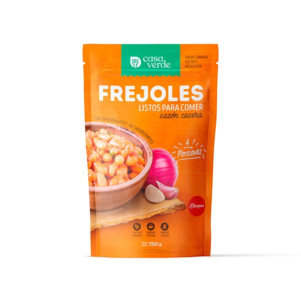Frejoles aderezados x 750 g.