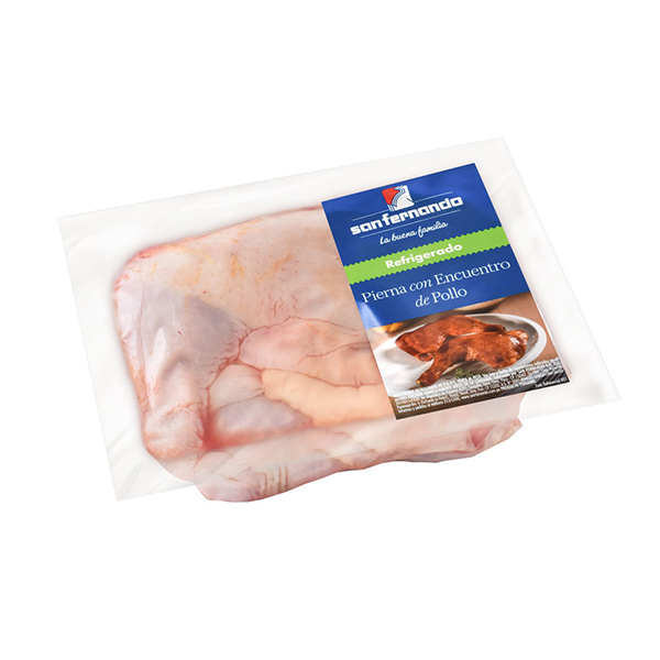 Pierna con encuentro fresca SF  <br> Rango de 0.9 a 1.3 kg.